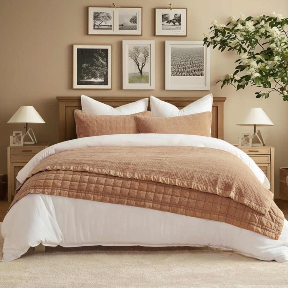 Evergrace Stonewashed Cotton Quilt Set Full/Queen Size